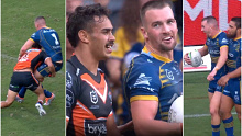 Wests Tigers, Eels, Clint Gutherson, Daine Laurie.
