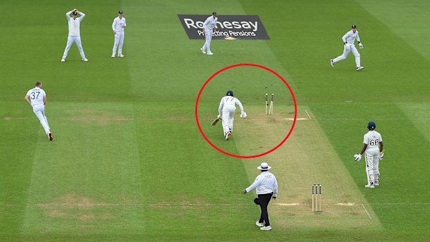 Gus Atkinson, Hindistan kaptanı Shubman Gill'i The Oval'de yakaladı.