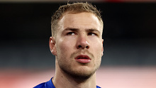 GEELONG, AUSTRALIA - JULY 02: Ben McKay of the Kangaroos looks on prior to the round 16 AFL match between the Geelong Cats and the North Melbourne Kangaroos at GMHBA Stadium on July 02, 2022 in Geelong, Australia. (Photo by Martin Keep/AFL Photos via Getty Images)