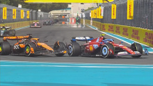 Oscar Piastri had his Miami Grand Prix ruined by contact with the Ferrari of Carlos Sainz, which damaged his front wing.
