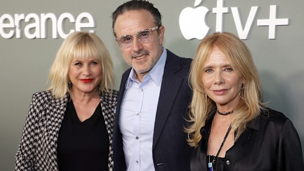 (L-R) Patricia Arquette, David Arquette, and Rosanna Arquette 