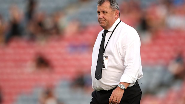 All Blacks coach Ian Foster at McDonald Jones Stadium.
