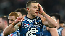Carlton captain Patrick Cripps has come under fire for staying in a different hotel to the rest of his team