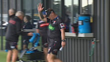 Adam O'Brien arrives at Knights training