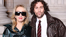 Aaron Taylor-Johnson and wife Sam enjoyed a date night at Paris Fashion Week Men's on Tuesday. 