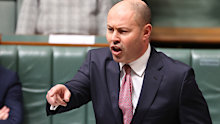 Treasurer Josh Frydenberg during Question Time at Parliament House in Canberra.