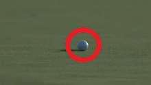Jordan Speith's $5.4m putt missed by the closest of margins. 