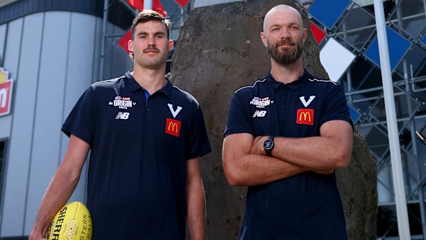 Sam Darcy and Max Gawn of Victoria.
