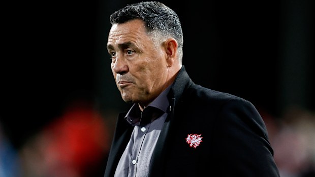 Dragons koçu Shane Flanagan.