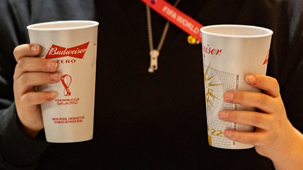 Budweiser offers non-alcoholic beer during the FIFA World Cup Qatar.