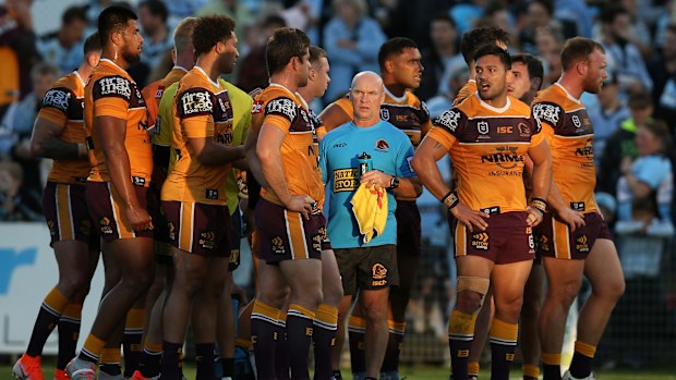 Allan Langer during a match between the Cronulla Sharks and the Brisbane Broncos.