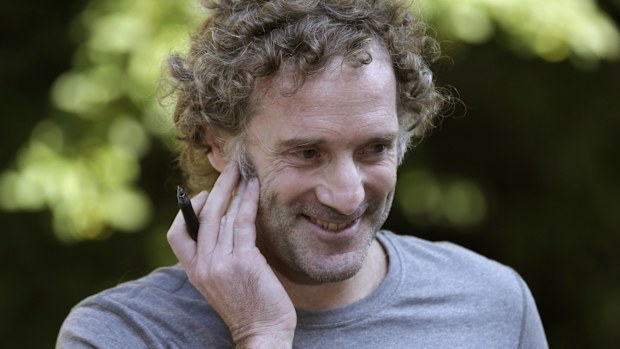 Freed hostage Peter Theo Curtis speaks to the media outside his mother's home. (AAP)