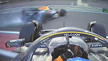 Oscar Piastri was taken out by Max Verstappen in the first corner of the Abu Dhabi Grand Prix.
