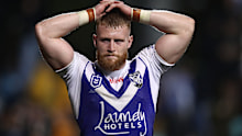 Luke Thompson of the Bulldogs. (Photo by Jason McCawley/Getty Images)