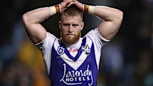 Luke Thompson of the Bulldogs. (Photo by Jason McCawley/Getty Images)