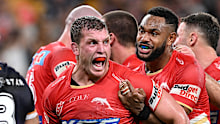 BRISBANE, AUSTRALIA - MARCH 24: during the round four NRL match between the Dolphins and Brisbane Broncos at Suncorp Stadium on March 24, 2023 in Brisbane, Australia. (Photo by Bradley Kanaris/Getty Images)