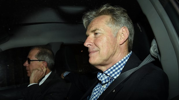 The campaign manager of former Newcastle MP Tim Owen (pictured) has been accused of donor law subversion by ICAC. (AAP)
