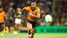 Quade Cooper in action for the Wallabies. 