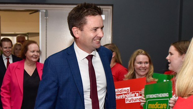 Tasmanian Labor leader Dean Winter in Launceston, 23 February 2025.