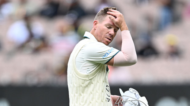 David Warner walked off the MCG for the final time in his Test career.