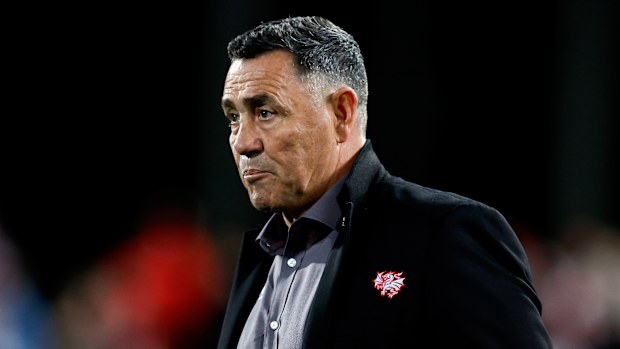 El entrenador de los Dragones, Shane Fonagan.