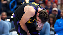 Luka Doncic was in tears after injuring his hamstring.