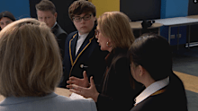 Premier Jacinta Allan and Education Minister Ben Carroll met with students at Sunshine College in Victoria's west to announce the funding.