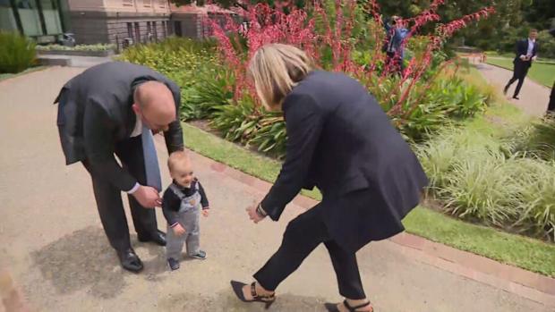 Wilson and husband Aaron Lane welcomed son Patrick last year.