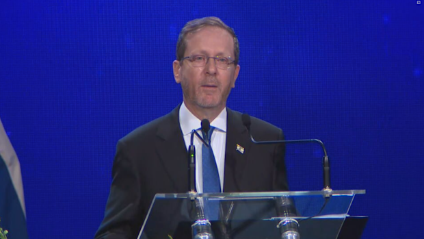 President Herzog addressed an enthusiastic crowd in Southbank.