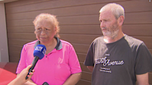 Rod and Annie Maureen's garage door on Yellowstone Avenue was slightly open at the time of the incident.