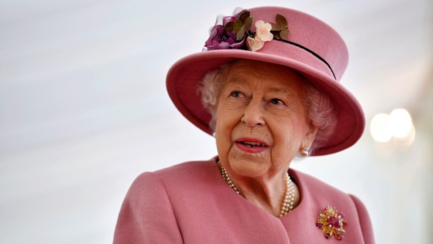 Britain's Queen Elizabeth II visits the Defence Science and Technology Laboratory (DSTL) at Porton Down, England