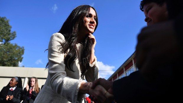Meghan at Robert Clack Upper School in Essex