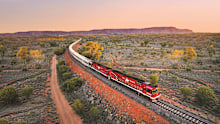 <p>Australia's iconic The Ghan is an epic transcontinental journey from Darwin to Adelaide, cutting through the Red Centre.</p><p>The three-day, two-night journey gives passengers a rare up-close look at the vastness of the Australian Outback.</p><p><strong>READ MORE:</strong> <a href="https://travel.nine.com.au/latest/ghan-review-darwin-to-adelaide-train/b2c1e6d6-7b50-47bd-8311-db2f4d9327e6" target="_blank" rel="" title=" The Ghan: A review of the epic train journey from Darwin to Adelaide﻿"><strong>The Ghan: A review of the epic train journey from Darwin to Adelaide﻿</strong></a></p>