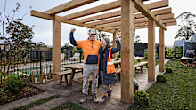 <p>A﻿fter scoring a perfect 10 for their alfresco and shed, <a href="https://9now.nine.com.au/the-block/sonny-and-alicia" target="_blank" rel="" title="Sonny and Alicia">Sonny and Alicia</a> planned to keep things simple again.</p><p>"Just because you have the space doesn't meant there needs to be something going on in every nook and cranny," said Alicia. ﻿</p><p><a href="https://stream.9now.com.au/FcGBvu6fmNb" target="_blank" rel="" title="Stream every episode ever of The Block for free on 9Now."><strong><em>Stream every episode ever of The Block for free on 9Now.</em></strong></a></p><p>With $90,000 to spend, they built their stunning backyard with a family in mind. </p><p>Would judges <a href="https://9now.nine.com.au/the-block/shaynna-blaze" target="_blank" title="Shaynna Blaze">Shaynna Blaze</a>, <a href="https://9now.nine.com.au/the-block/darren-palmer" target="_blank" title="Darren Palmer">Darren Palmer</a><a href="https://9now.nine.com.au/marty-fox" target="_blank" title="Marty Fox">Marty Fox</a> and <a href="https://9now.nine.com.au/the-block/exclusive-dave-franklin-landscape-pool-designer-fan-favourite-trades-q-and-a/e35af82e-643d-41c4-bbf6-e24cf2850f66" target="_blank" rel="" title="Dave Franklin">Dave Franklin</a> agrees it was the right move? </p>