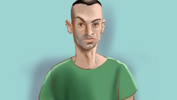 Court sketch Beau Lamarre-Condon from 5.11.24