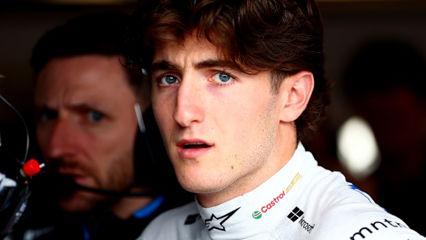 Jack Doohan in the Alpine garage at the Canadian Grand Prix.
