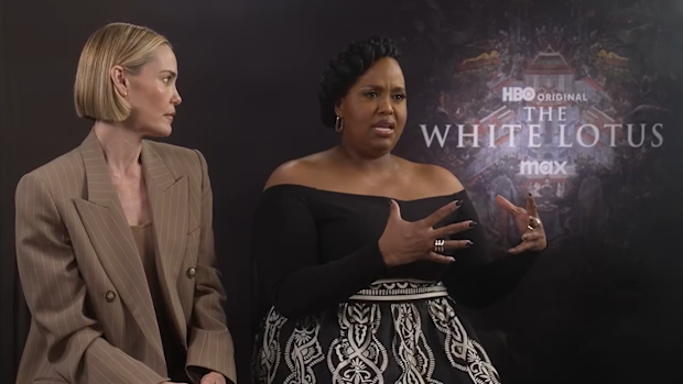 Leslie Bibb and Natasha Rothwell from The White Lotus