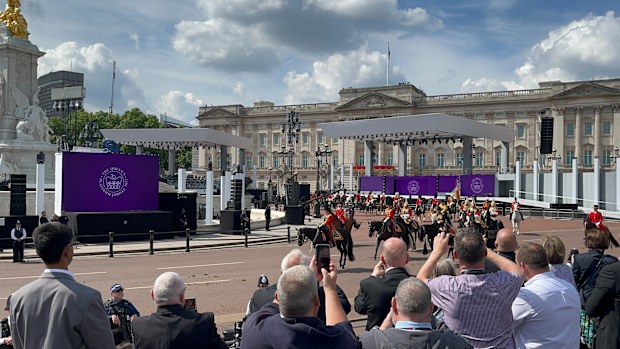 Karishma Sarkari's Trooping the Colour 2022 from the crowd shots