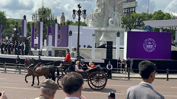 Karishma Sarkari's Trooping the Colour 2022 from the crowd shots