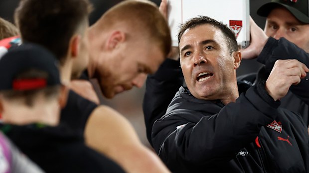 Essendon coach Brad Scott.