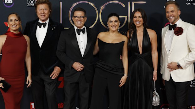 Jayne Azzopardi, Richard Wilkins, Karl Stefanovic, Sarah Abo, Danika Mason and Tim Davies