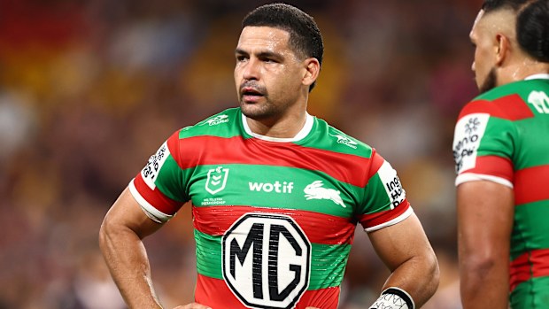 Cody Walker of the Rabbitohs during the loss to Brisbane.