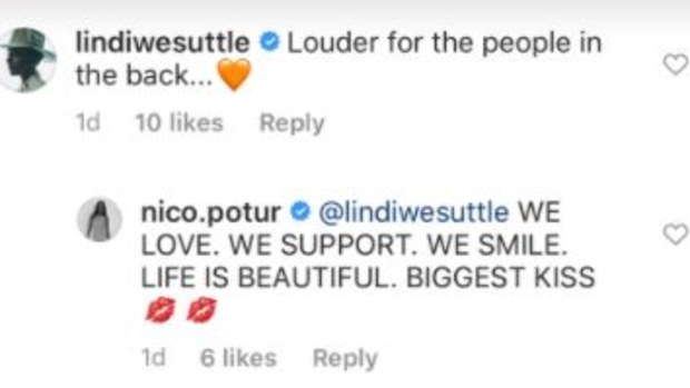 Brad Pitt, girlfriend, Nicole Poturalski, Instagram post, haters, replies to fan
