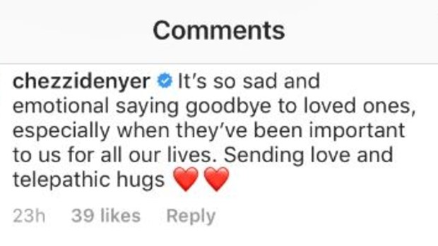Carrie Bickmore, Chezzi Denyer comment