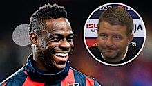Mariners coach Mark Jackson reacts to a question about Mario Balotelli.
