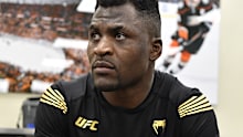 ANAHEIM, CALIFORNIA - JANUARY 22: Francis Ngannou of Cameroon warms up prior to his fight during the UFC 270 event at Honda Center on January 22, 2022 in Anaheim, California. (Photo by Mike Roach/Zuffa LLC)