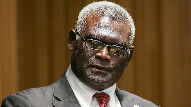 Manasseh Sogavare, Prime Minister of Solomon Islands.