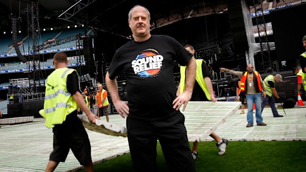 Michael Gudineski at Sound Relief for bushfire victims at the MCG in 2009.