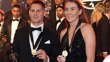 Kalyn Ponga and Tamika Upton were both awarded the player of the year gongs last year. 
