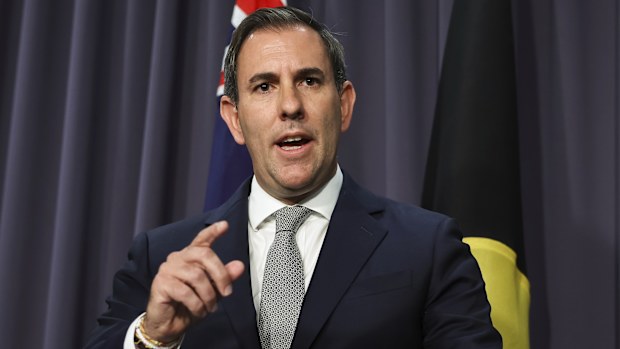 Treasurer Dr Jim Chalmers at a press conference at Parliament House in Canberra on Monday 13 October 2025.